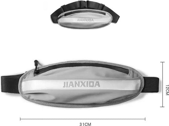 Heuptas hardlopen – Waterdicht nylon riemtasje – Neon kleuren – Verstelbare tailleband 60-140 cm – Groen-Money belt-Ilumina Benelux