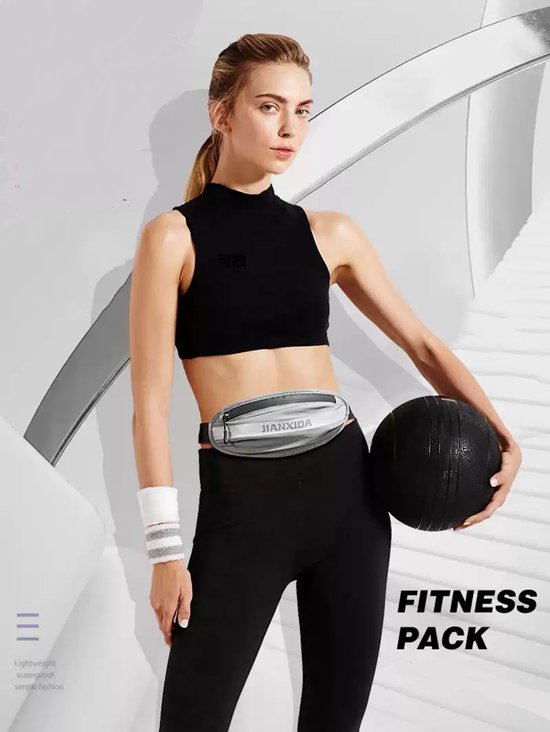 Heuptas hardlopen – Waterdicht nylon riemtasje – Neon kleuren – Verstelbare tailleband 60-140 cm – Groen-Money belt-Ilumina Benelux