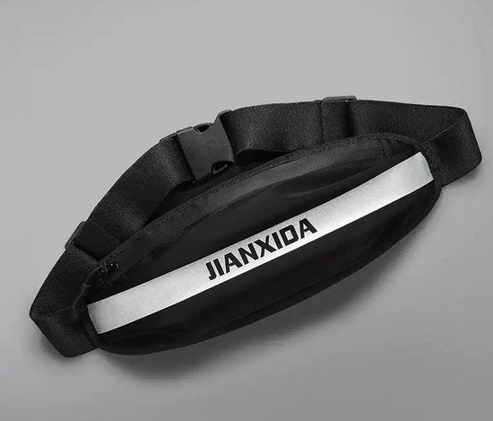 Heuptas voor hardlopen & reizen – Waterdicht nylon riemtasje – Verstelbare tailleband 60-140 cm – Unisex – Zwart-Money belt-Ilumina Benelux