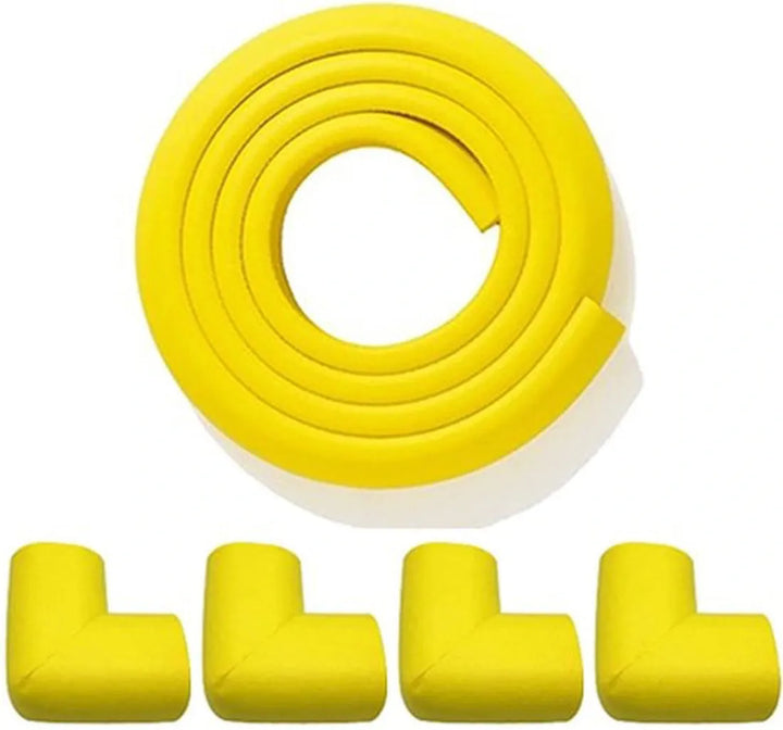 Hoekbeschermer Set – Zelfklevende Stootrand Foam 2 Meter – Tafelbeschermer Baby Kind Peuter – Veiligheid – Geel-Hoekbescherming voor kinderen-Ilumina Benelux