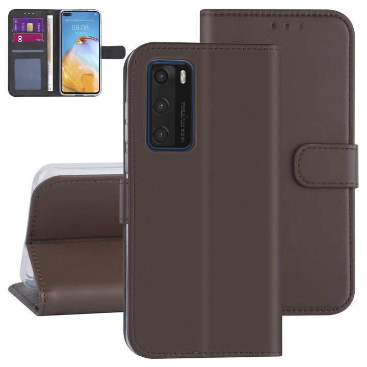 Hoesje voor Huawei P40 - Bruin - Book Case - Kaarthouder-Hoesjes-Ilumina Benelux