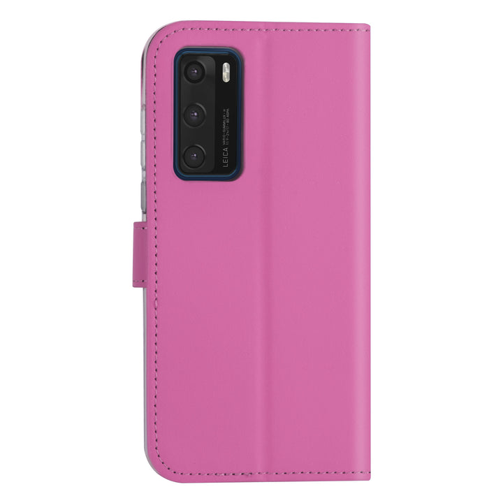 Hoesje voor Huawei P40 - Felroze - Book Case - Kaarthouder-Hoesjes-Ilumina Benelux