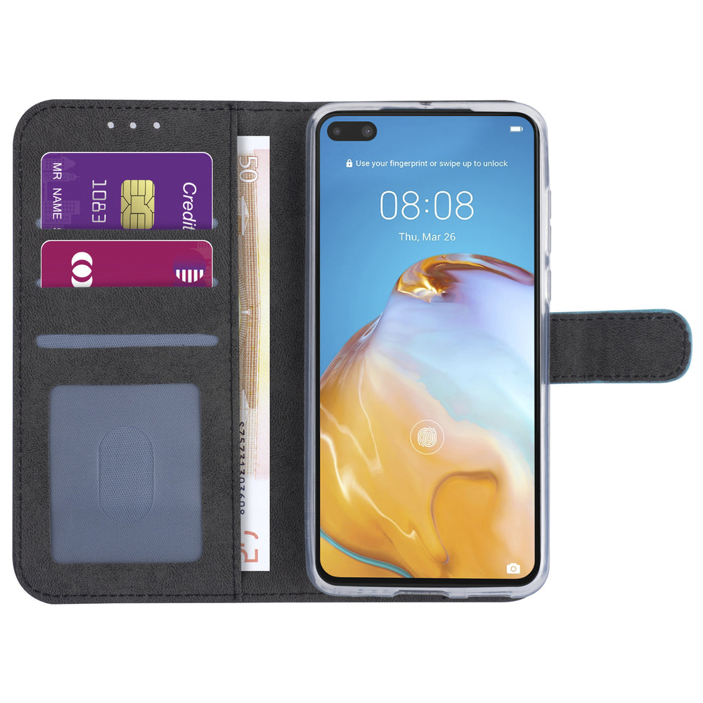 Hoesje voor Huawei P40 - LichtBlauw - Book Case - Kaarthouder-Hoesjes-Ilumina Benelux