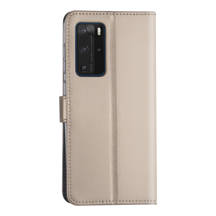 Hoesje voor Huawei P40 Pro - Goud - Book Case - Kaarthouder-Hoesjes-Ilumina Benelux