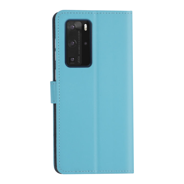 Hoesje voor Huawei P40 Pro - LichtBlauw - Book Case - Kaarthouder-Hoesjes-Ilumina Benelux