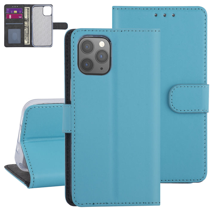 Hoesje voor iPhone 12-12 Pro - LichtBlauw - Book Case - TPU-Hoesjes-Ilumina Benelux