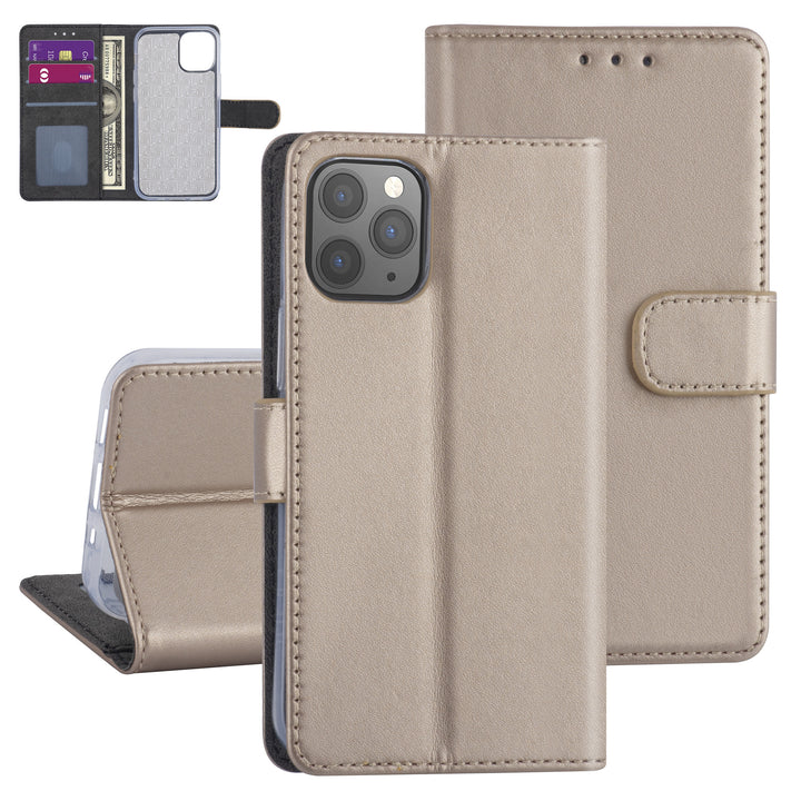 Hoesje voor iPhone 12 Mini - Goud - Book Case - TPU-Hoesjes-Ilumina Benelux
