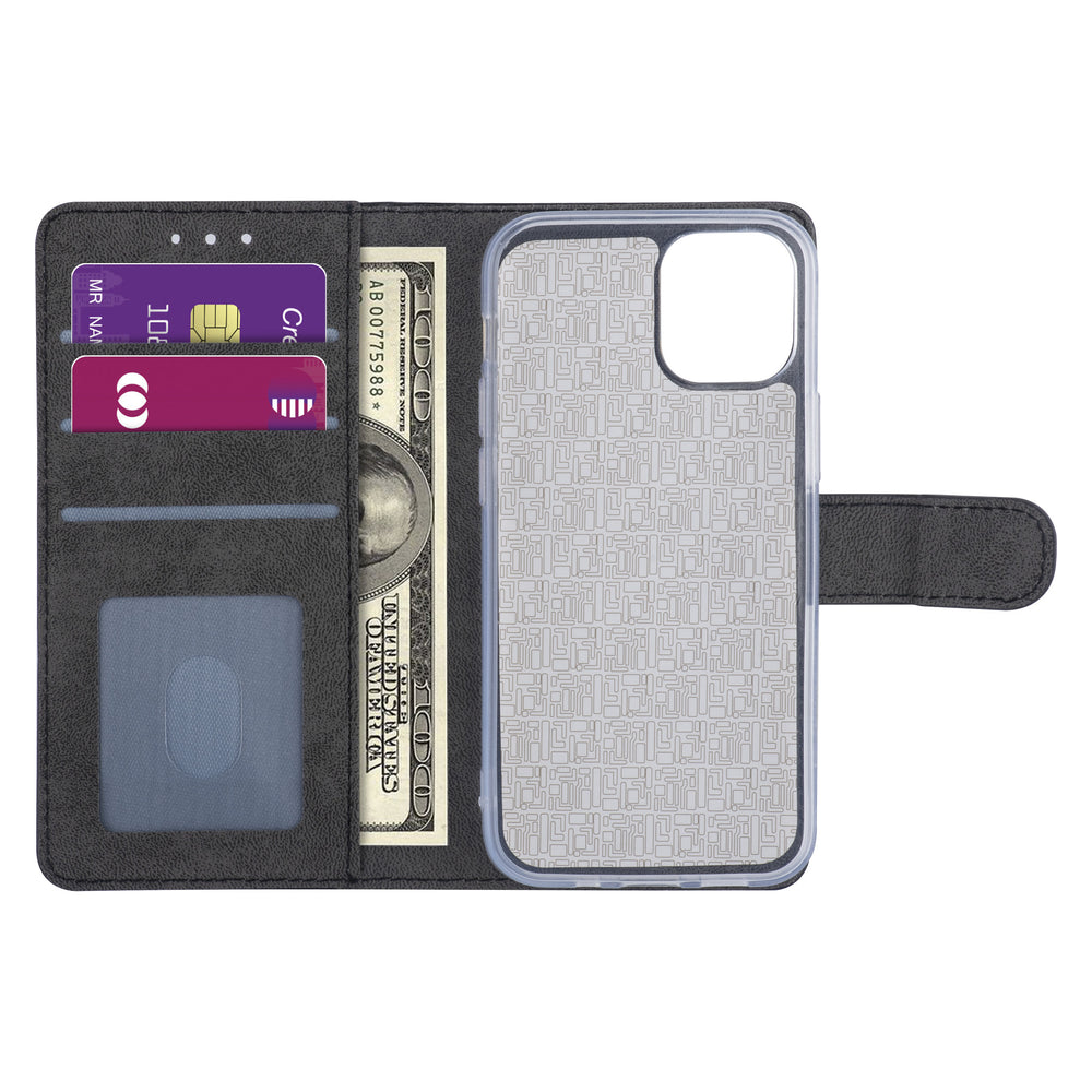 Hoesje voor iPhone 12 Mini - Zwart - Book Case - TPU-Hoesjes-Ilumina Benelux