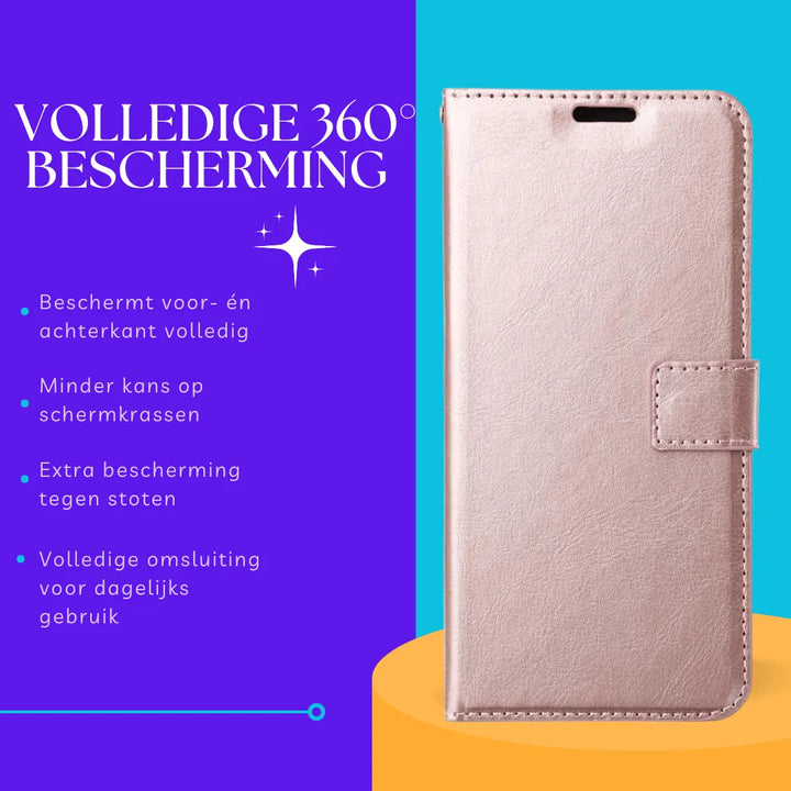 Bookcase Portemonnee – Magneetsluiting –bcsho– Roségoud-Ilumina Benelux