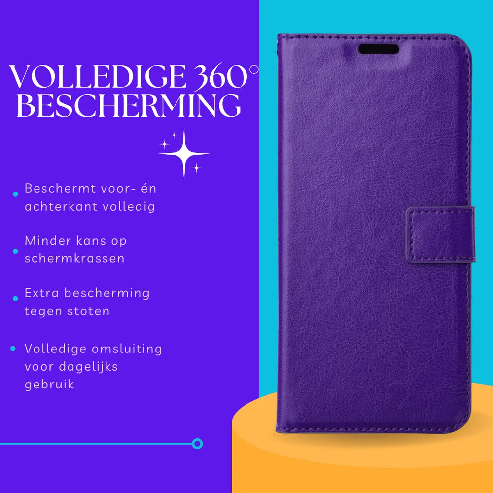 Hoesjes – Portemonnee Hoes – Pasjeshouder – Magneetsluiting – Paars-Ilumina Benelux
