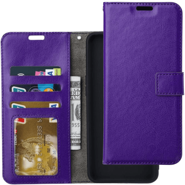 Hoesjes – Portemonnee Hoes – Pasjeshouder – Magneetsluiting – Paars-Ilumina Benelux