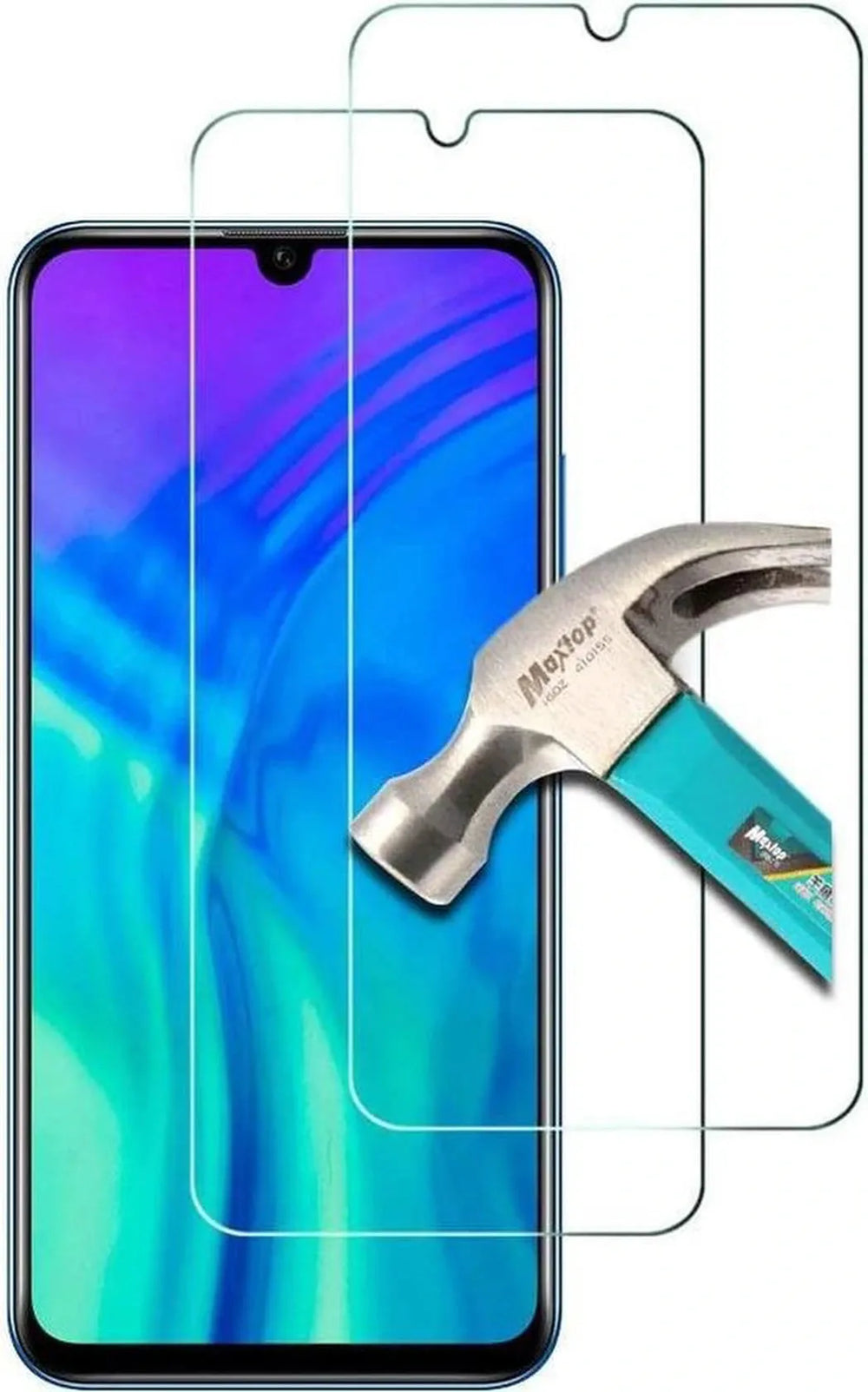 Honor 20 Lite / Huawei P Smart 2020 Screenprotector Gehard 9H – Anti-kras – 2-Pack-Ilumina Benelux