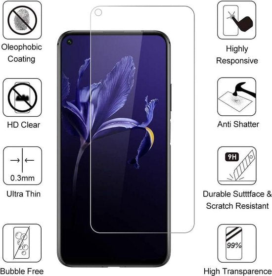 Honor 20/20 Pro/Huawei Nova 5T – 9H Gehard Glas – Anti-kras – 2-Pack-Ilumina Benelux