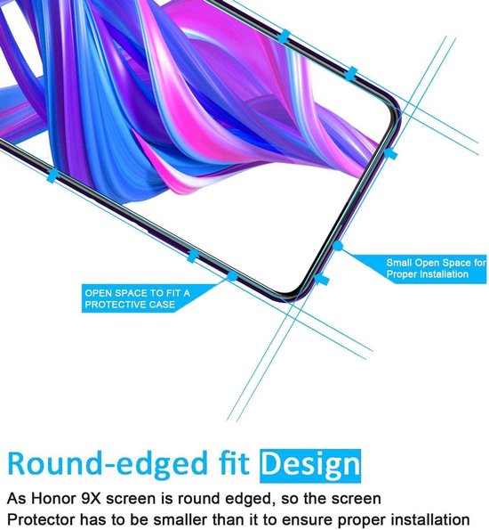 Honor 9X/9X Pro/Huawei P Smart Z Screenprotector Gehard 9H – Anti-kras – 9-Pack-Ilumina Benelux