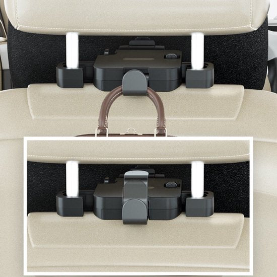 Hoofdsteun auto – Neksteun kussen – Ergonomisch hoofdkussen – Veiligheid & comfort – Zwart-Nekkussen (reizen)-Ilumina Benelux