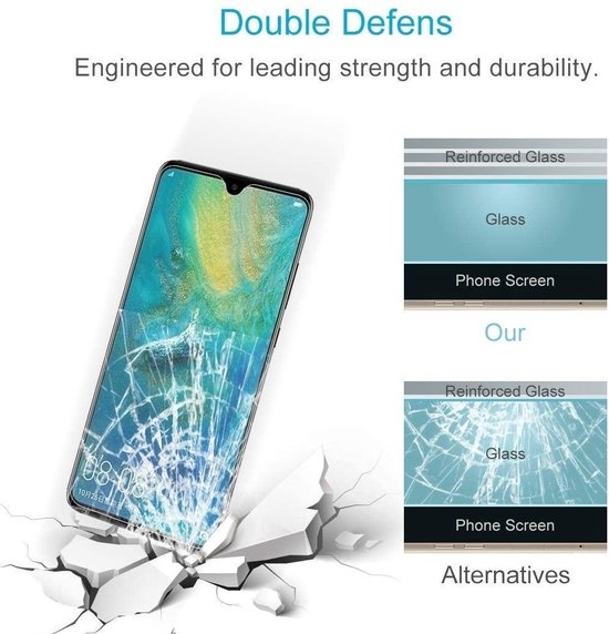 Huawei Mate 20 Screenprotector Gehard 9H – Anti-kras – 1-Pack-Ilumina Benelux