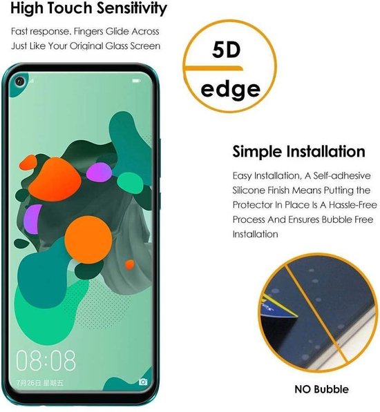 Huawei Mate 30 Lite / Nova 5i Pro Screenprotector Gehard 9H – Anti-kras – Tempered Glas – 1-Pack-Ilumina Benelux
