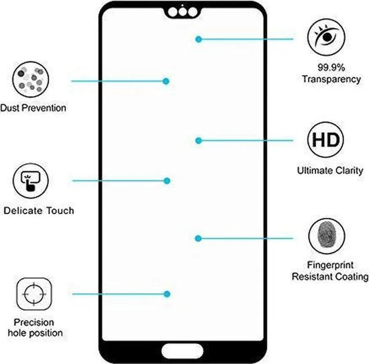 Huawei P Smart 2018 Screenprotector Full Cover – Gehard Glas – Anti Kras-Ilumina Benelux