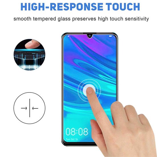 Huawei P Smart 2019 Screenprotector Gehard 9H – Anti-kras – Tempered Glas – 1-Pack-Ilumina Benelux
