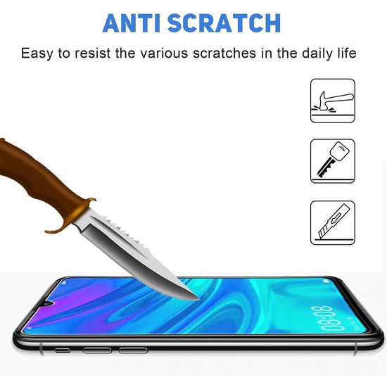 Huawei P Smart 2019 Screenprotector Gehard 9H – Anti-kras – Tempered Glas – 1-Pack-Ilumina Benelux