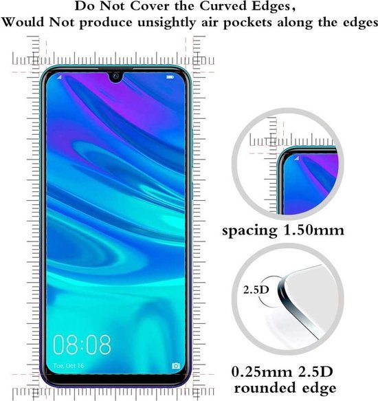 Huawei P Smart 2020/2019 Screenprotector Gehard 9H – Anti-kras – 2 Stuks-Ilumina Benelux