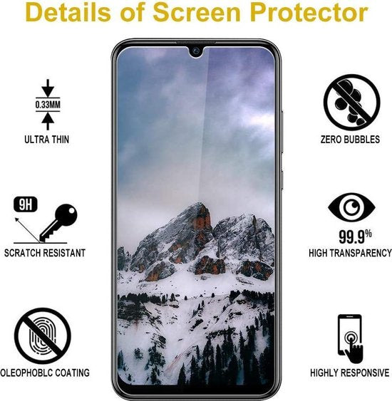 Huawei P Smart Plus 2019 Screenprotector Gehard 9H – Anti-kras – 2-Pack Tempered Glas-Ilumina Benelux