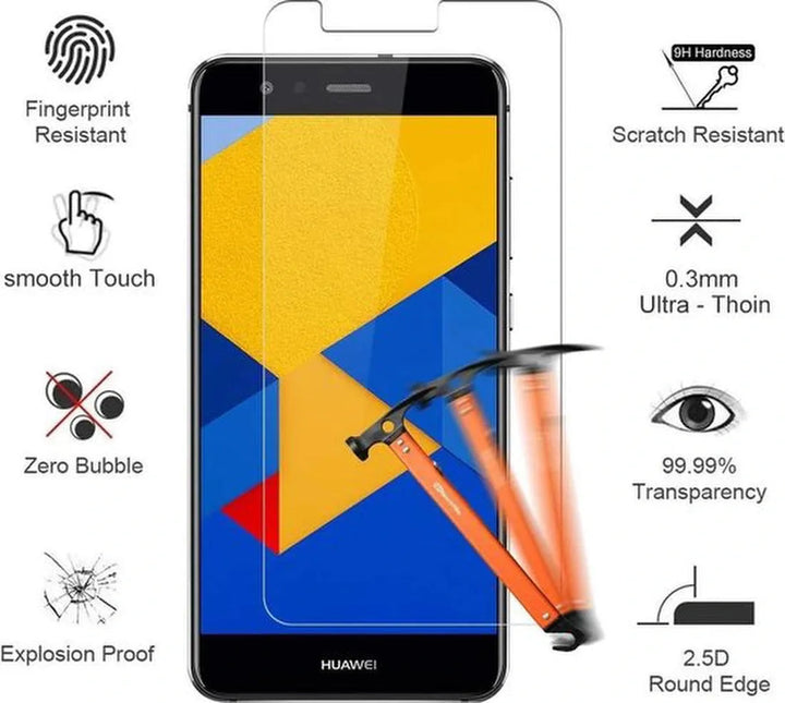 Huawei P10 Lite Screenprotector Gehard 9H – Anti-kras – 2-Pack-Ilumina Benelux