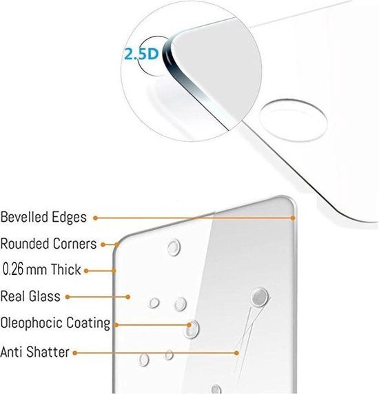 Huawei P10 Screenprotector Gehard 9H – Anti-kras – 1-Pack-Ilumina Benelux