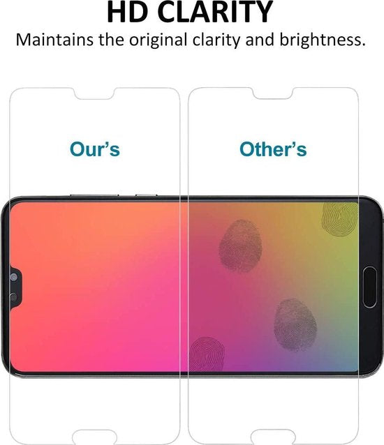 Huawei P20 Lite 2018 Screenprotector Gehard 9H – Anti-kras – Tempered Glas – 1-Pack-Ilumina Benelux
