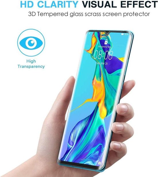 Huawei P30 Pro – 9H Gehard Glas – Anti-kras – 3-Pack Tempered Glas-Ilumina Benelux