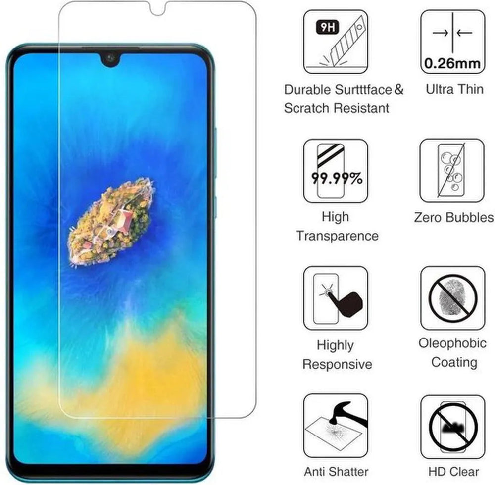 Huawei P30 Screenprotector Gehard 9H – Anti-kras – 1-Pack-Ilumina Benelux