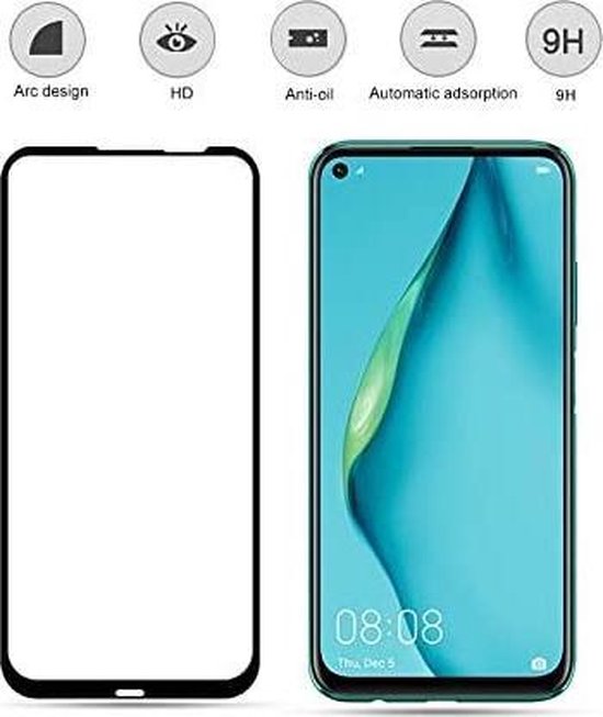 Huawei P40 Lite – Gehard Glas Screenprotector Full Cover – Anti-kras-Ilumina Benelux