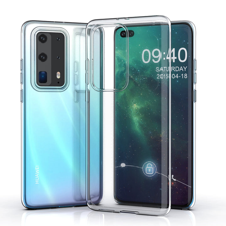 Huawei P40 Pro Plus Transparant Backcover hoesje - silicone-Hoesjes-Ilumina Benelux