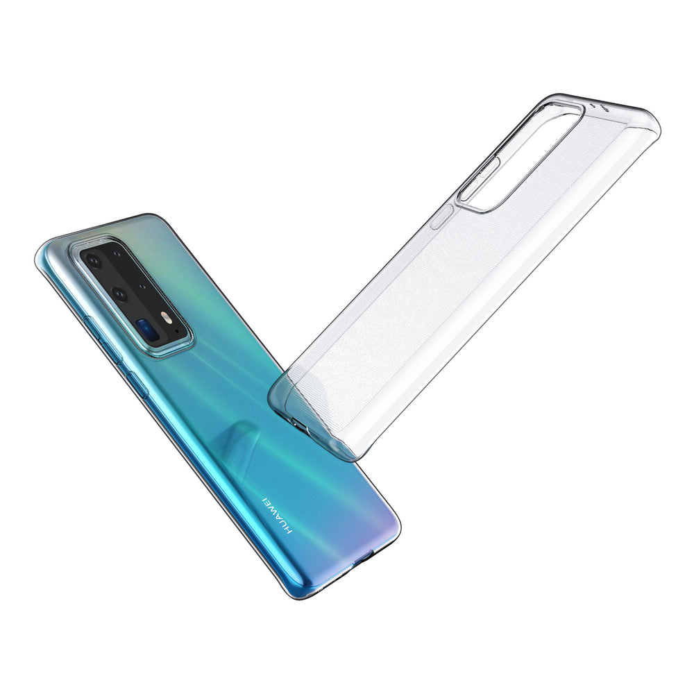 Huawei P40 Pro Plus Transparant Backcover hoesje - silicone-Hoesjes-Ilumina Benelux