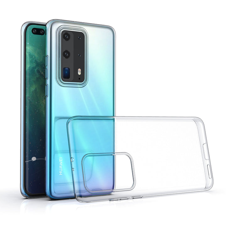 Huawei P40 Pro Plus Transparant Backcover hoesje - silicone-Hoesjes-Ilumina Benelux