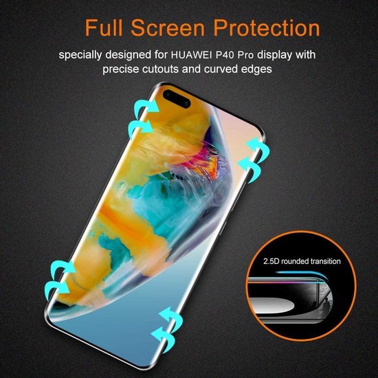 Huawei P40 Pro Screenprotector Gehard 9H – Anti Kras – 3-Pack-Ilumina Benelux