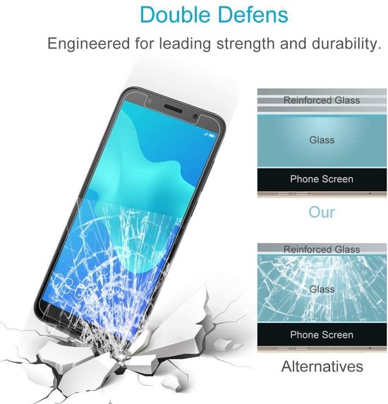 Huawei Y5 2018 Screenprotector Gehard 9H – Anti-kras – 1-Pack-Ilumina Benelux