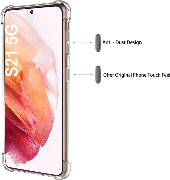 Huawei Y5P Hoesjes – Transparante Siliconen Backcover – Inclusief 2x Screenprotector – Anti-kras-Ilumina Benelux