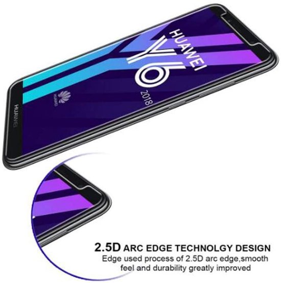 Huawei Y6 2018 Screenprotector Gehard 9H – Anti-kras – Tempered Glas – 1-Pack-Ilumina Benelux