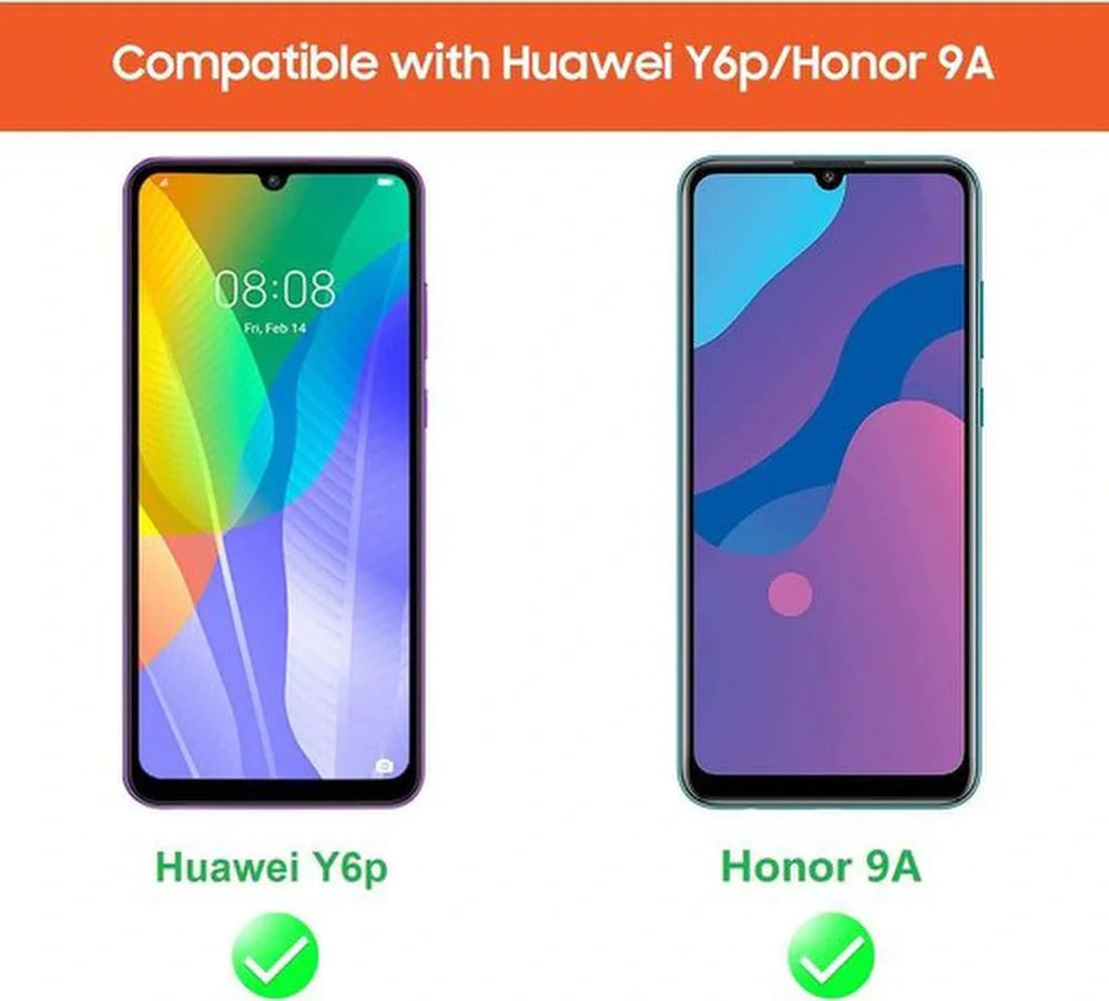 Huawei Y6p / Honor 9A Screenprotector Gehard 9H – Anti-kras – 2-Pack-Ilumina Benelux