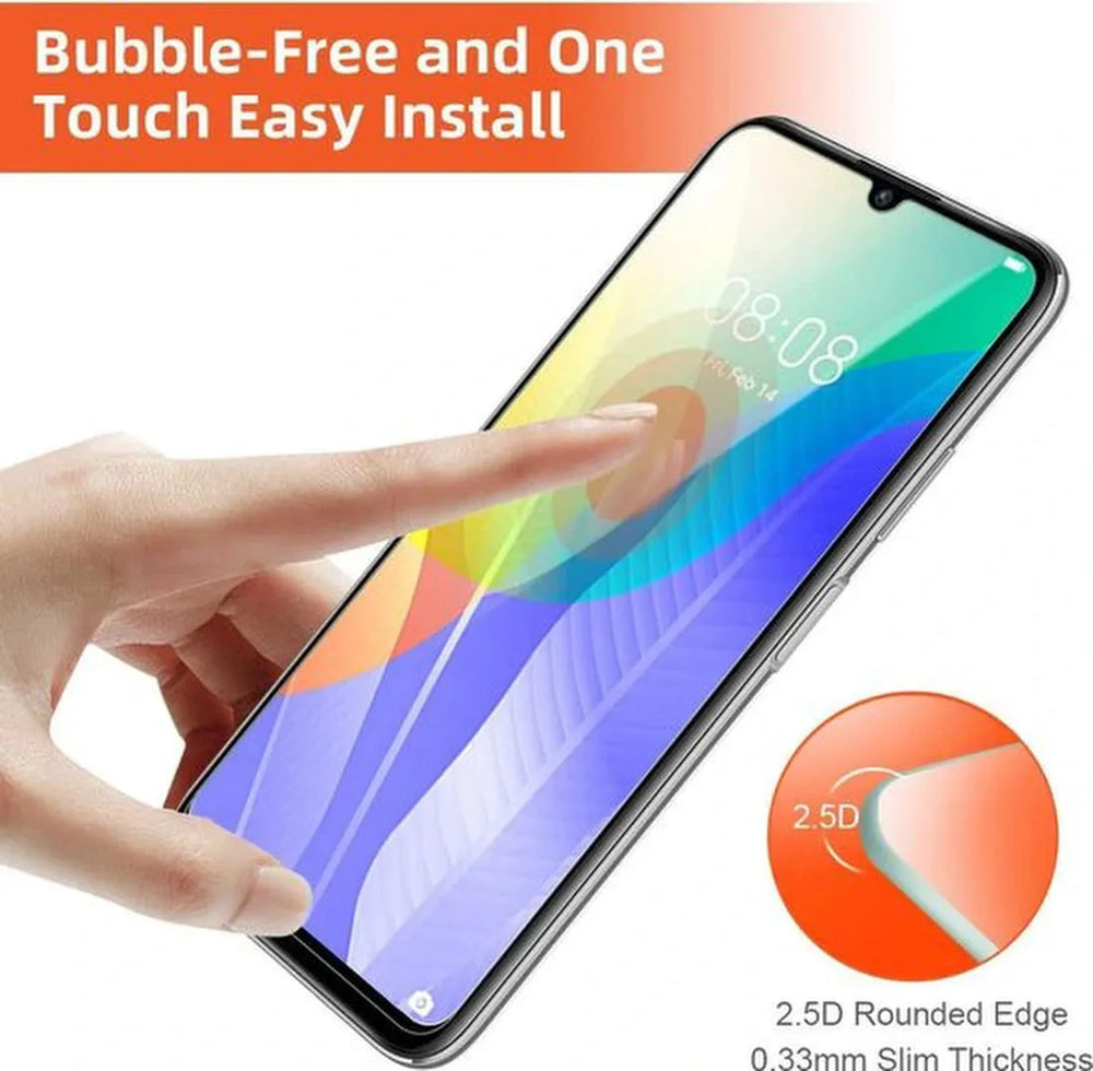 Huawei Y6p / Honor 9A Screenprotector Gehard 9H – Anti-kras – Tempered Glas – 3-Pack-Ilumina Benelux