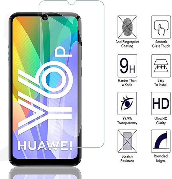 Huawei Y6p Screenprotector Gehard 9H – Anti-kras – Tempered Glas – 1-Pack-Ilumina Benelux