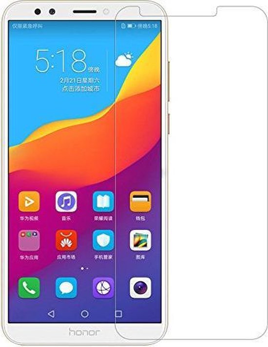 Huawei Y7 2018 Screenprotector Gehard 9H – Anti-kras – Tempered Glas – 1-Pack-Ilumina Benelux