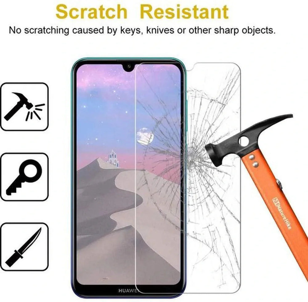 Huawei Y7 2019 Screenprotector Gehard 9H – Anti-kras – Tempered Glas (1-Pack)-Ilumina Benelux