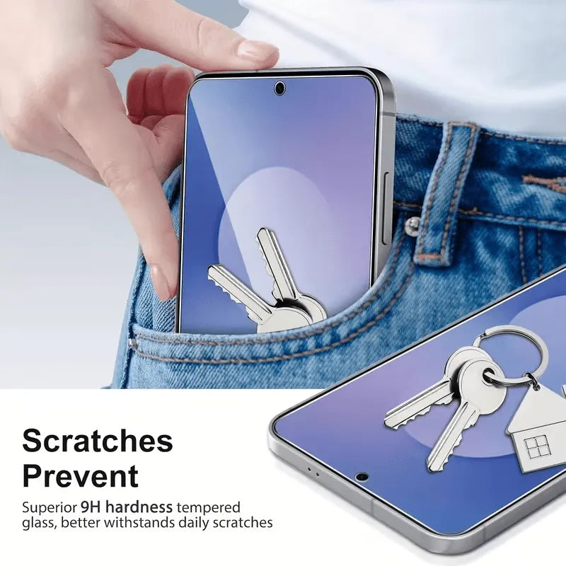 Samsung Galaxy A57 Screenprotector Gehard 9H – Anti-kras - 3-Pack Tempered Glas-Ilumina Benelux