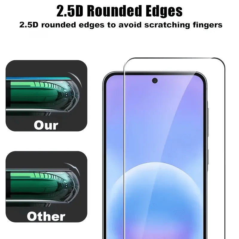 Samsung Galaxy A57 Screenprotector Gehard 9H – Anti-kras - 3-Pack Tempered Glas-Ilumina Benelux
