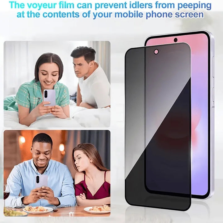 Samsung Galaxy A57 Screenprotector Privacy - Gehard Glas 9H – Anti-kras - 3-Pack Tempered Glas-Ilumina Benelux