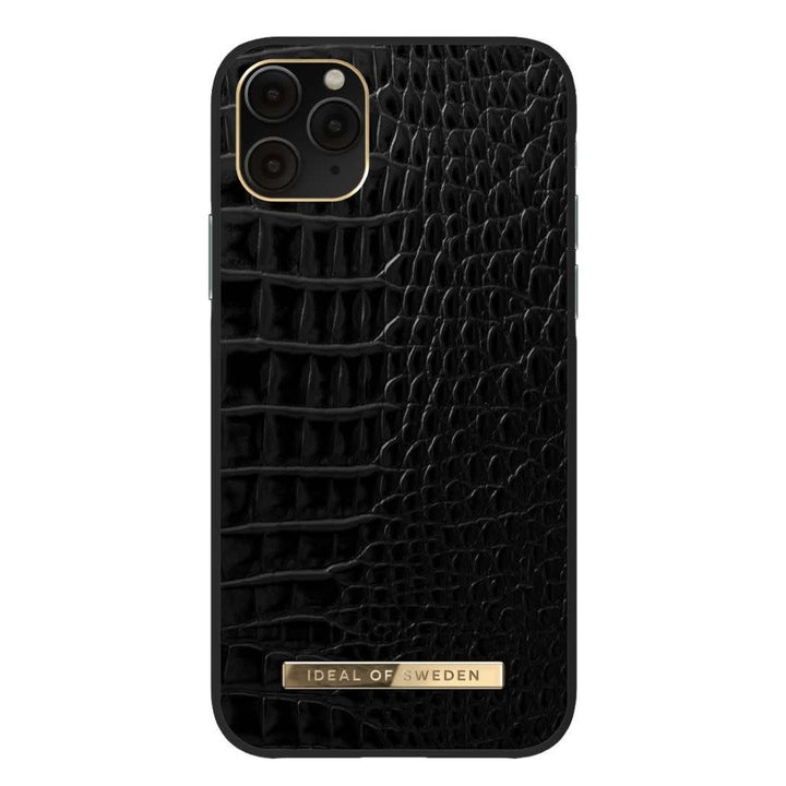 Ideal of Sweden iPhone 12 Pro Max case - Neo Noir Croco Silver-Hoesjes-Ilumina Benelux