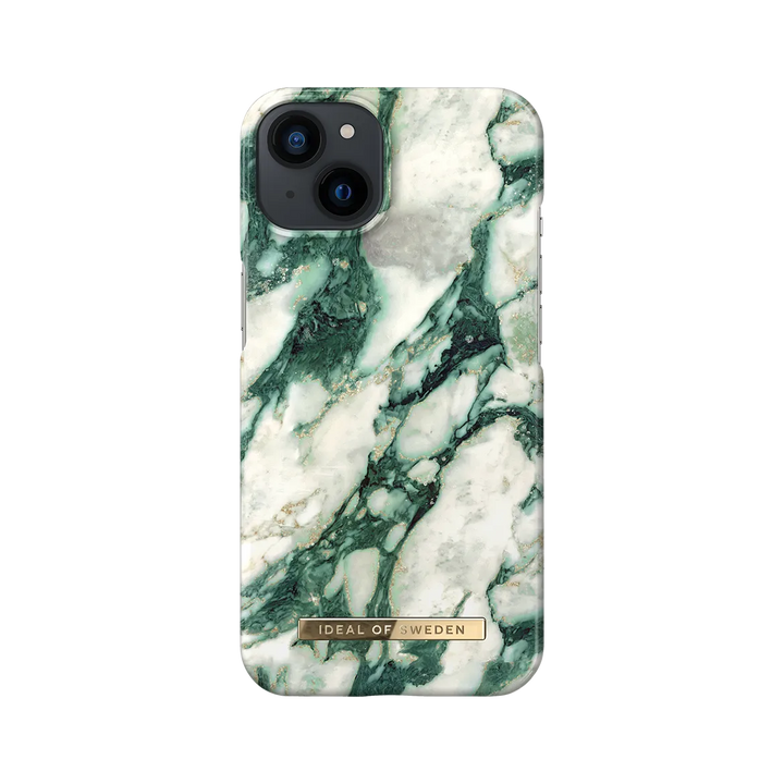 Ideal of Sweden iPhone 15 & 14 & 13 Backcover hoesje Calacatta Emerald Marble - Fashion Case - Calacatta-Hoesjes-Ilumina Benelux