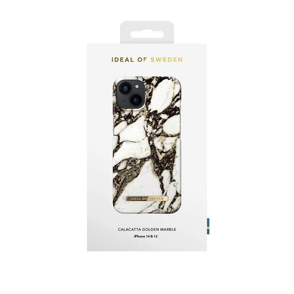 Ideal of Sweden iPhone 15 & 14 & 13 Backcover hoesje Calacatta Golden Marble - Fashion Case - Calacatta-Hoesjes-Ilumina Benelux